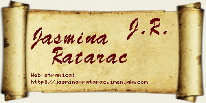 Jasmina Ratarac vizit kartica
